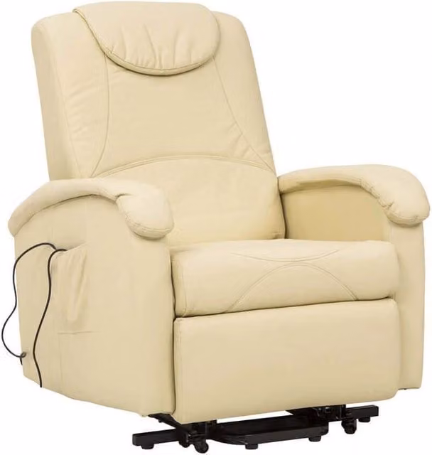 POLTRONA RELAX ELETTRICA MASSAGGIANTE IN COLORE BEIGE