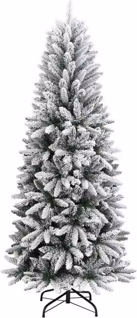 Albero di Natale | Decorazioni natalizie Artificiale con Neve Floccata 240 cm PVC e PE