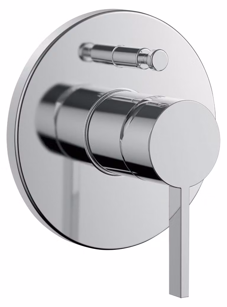 LAUFEN Kartell Set de montage final d'une main pour mitigeur de bain encastré pour Simibox Standard ou Simibox light, clapet anti-retour de tuyau intégré, H3213360040101, H3213360040101