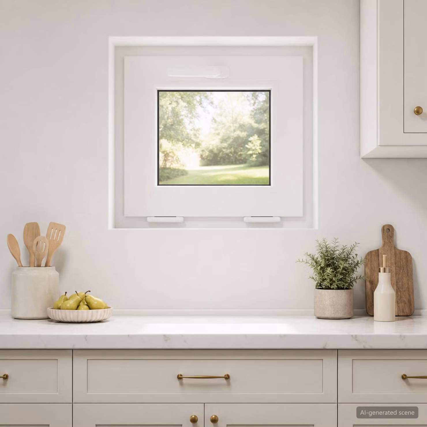Finestra per seminterrato monoblocco vidaXL in plastica bianca e trasparente L 45,0 cm x H 40,0 cm