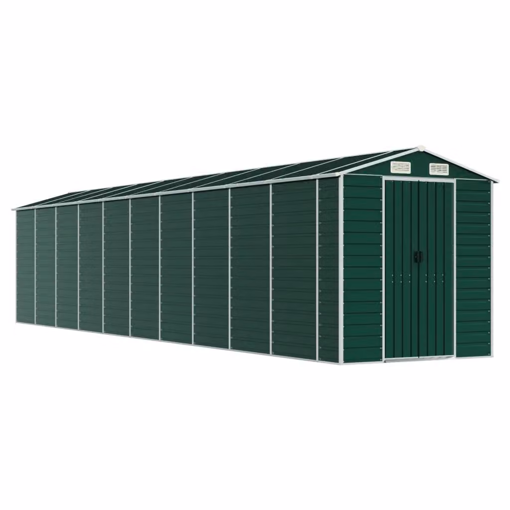 Capanno da Giardino Videx in Acciaio Zincato Verde L: 895 cm, P: 191 cm, H: 198 cm – 2
