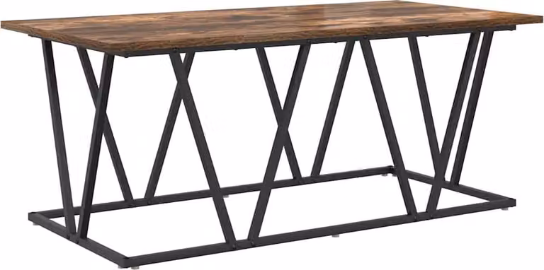 Tavolino da salotto Rovere fumé 100 x 50 x 40 cm