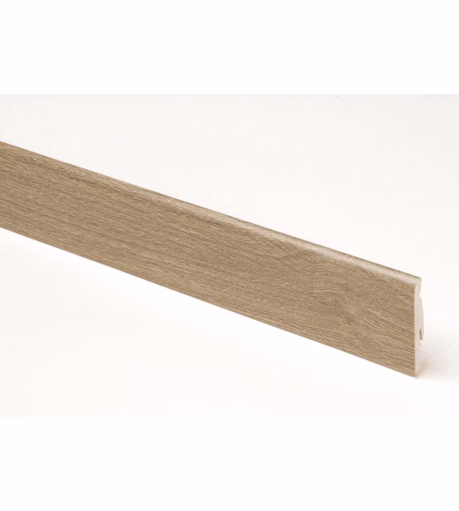Kimono Battiscopa MDF Rovere Beige Niagara 58x14 mm Lunghezza 240 cm