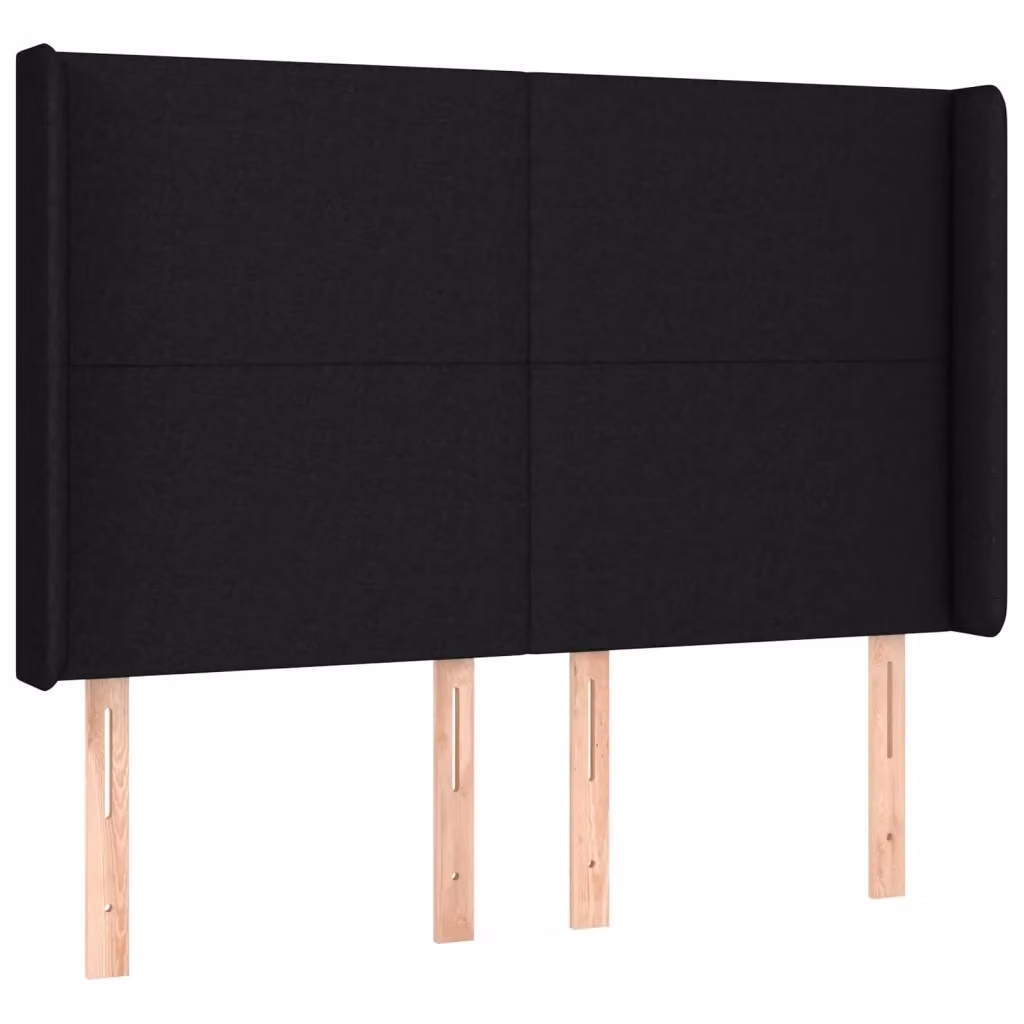 Testiera con Orecchie Design Mania in Tessuto Nero L: 147 cm, P: 16 cm, H: 118/128 cm – 2