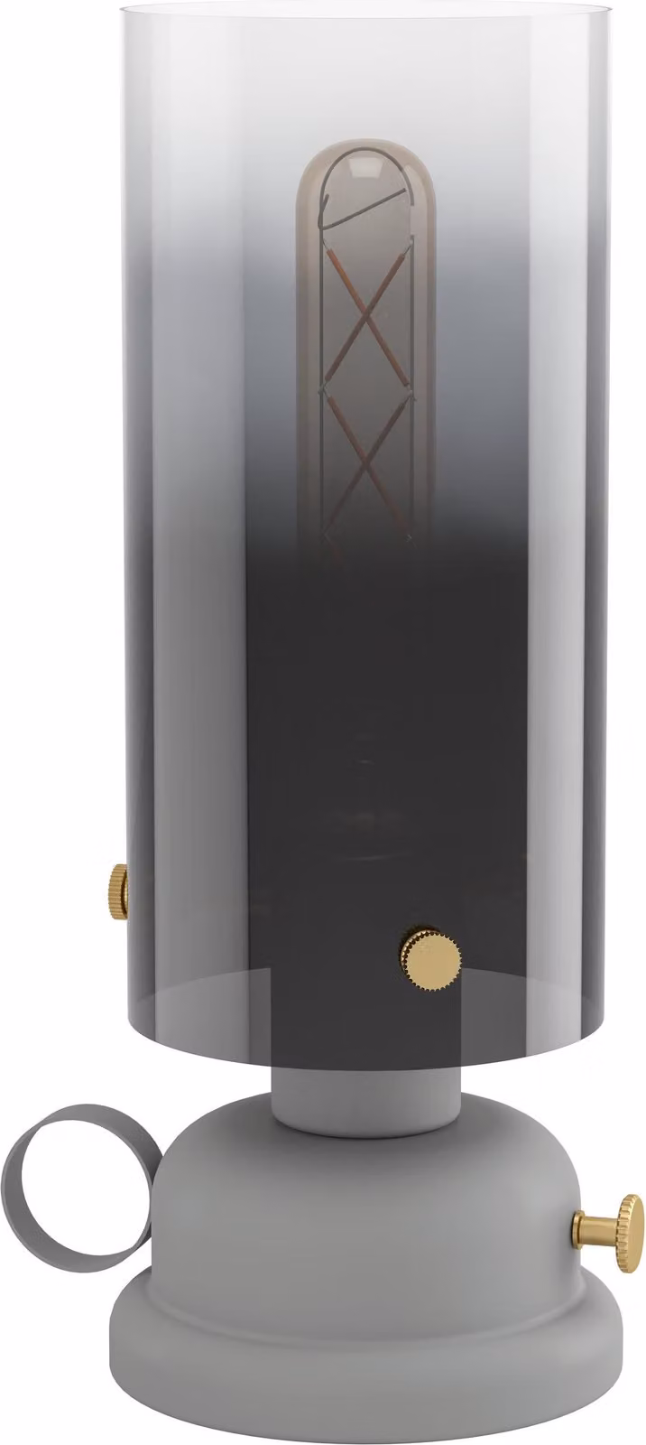 Lampada Da Tavolo Vintage Gargrave Acciaio Grigio 1 Luce E27