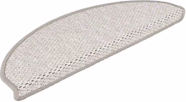 Tappeti Adesivi Scale Aspetto Sisal 30 pz 65x21x4 cm Platino 3365870