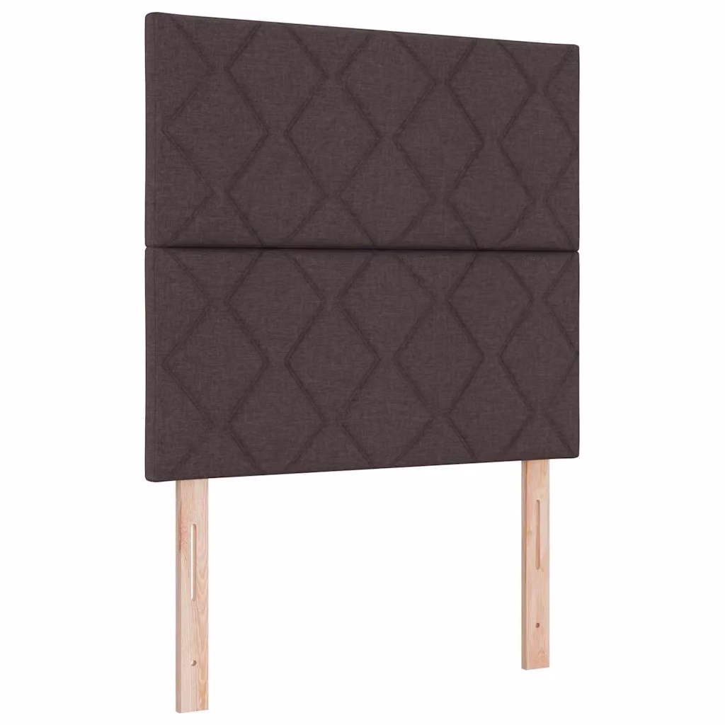 Letto a molle con illuminazione LED sottostante vidaXL in tessuto marrone L: 100 cm, P: 200 cm, H: 203 cm – 2