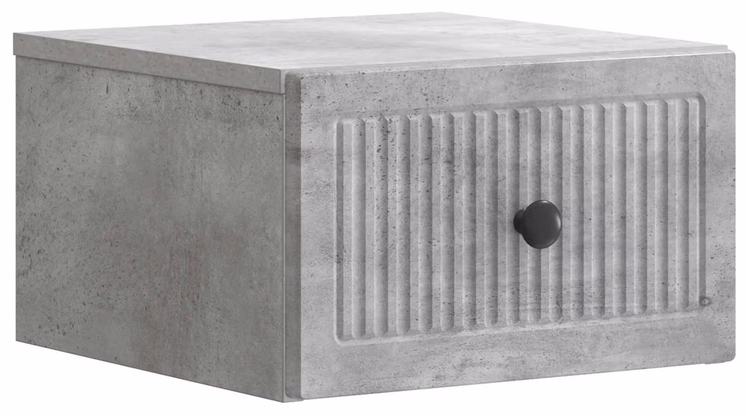 Mobiletto da notte a muro Grigio Cemento 33 x 34,5 x 20 cm