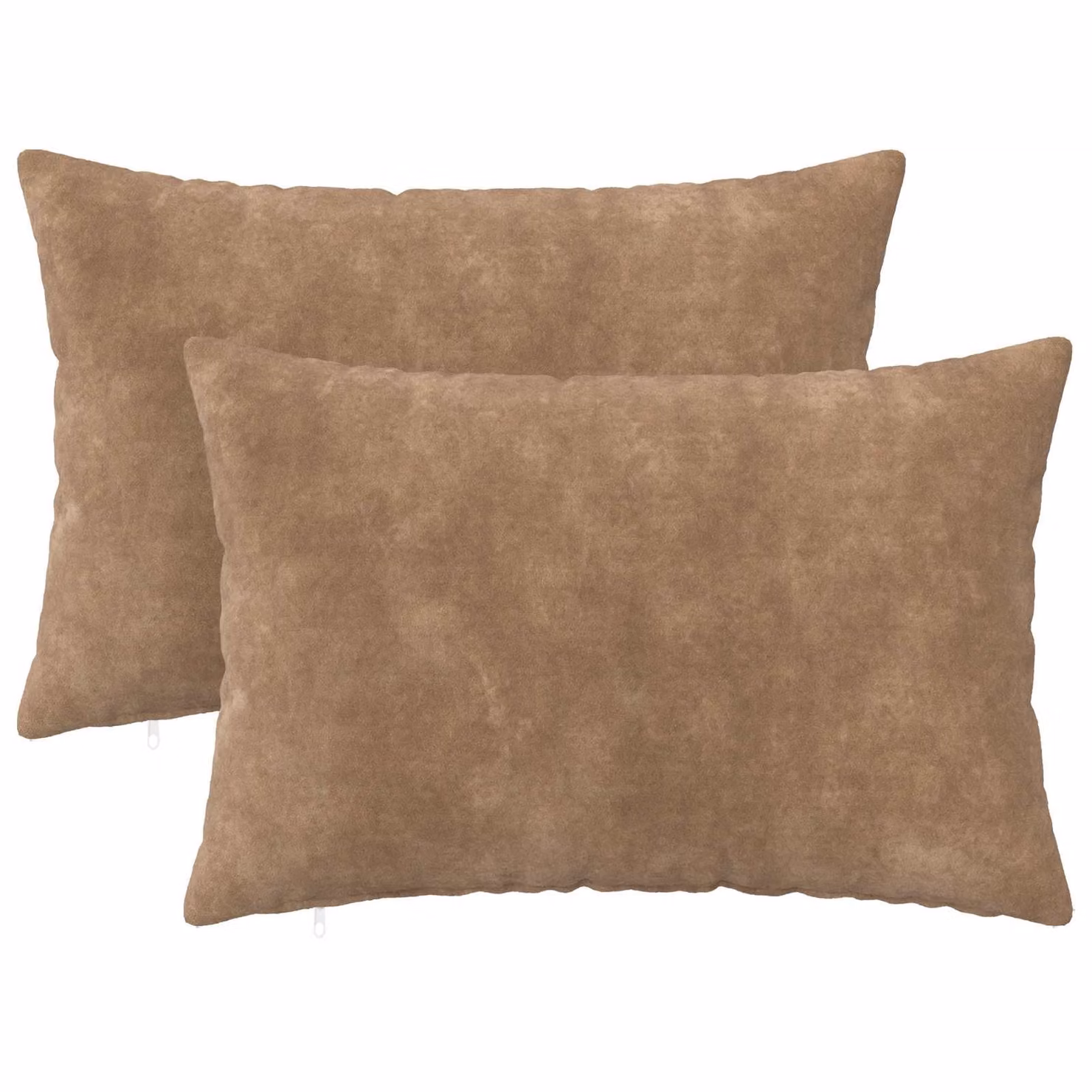 Set di 2 federe vidaXL HEERLEN in microfibra color tortora, L 50 cm x P 80 cm