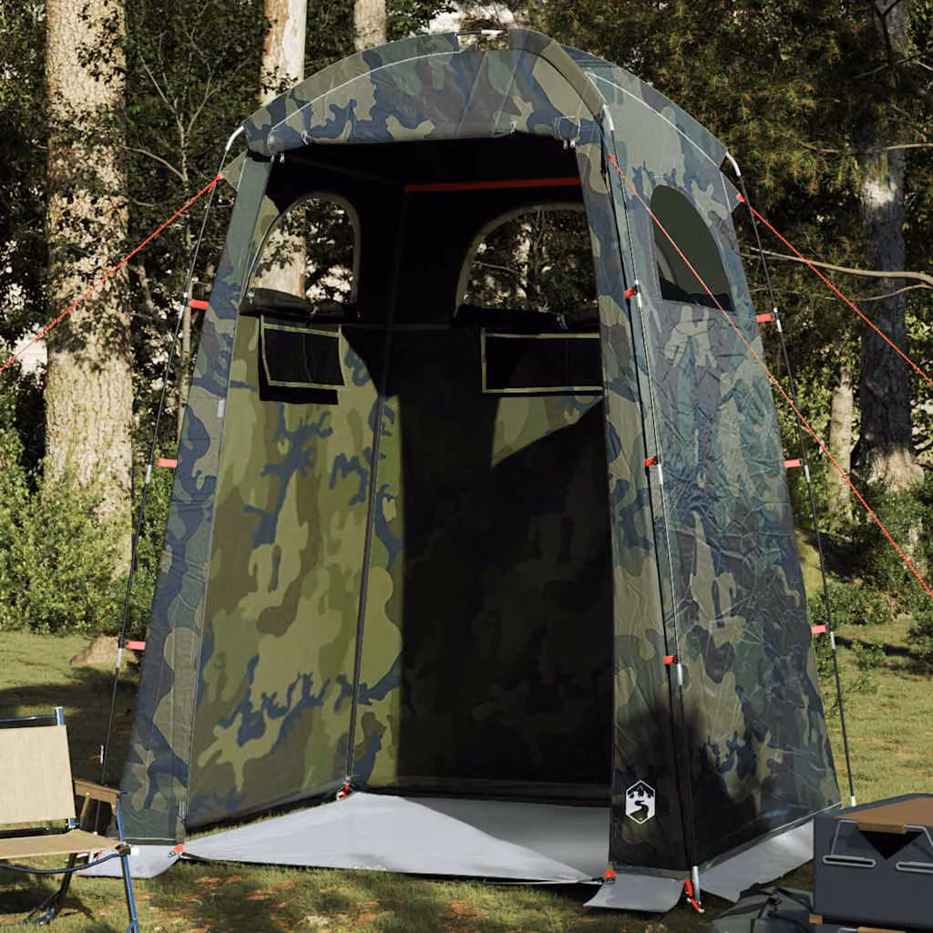 Tenda da doccia mimetica impermeabile vidaXL multicolore in poliestere e fibra di vetro
