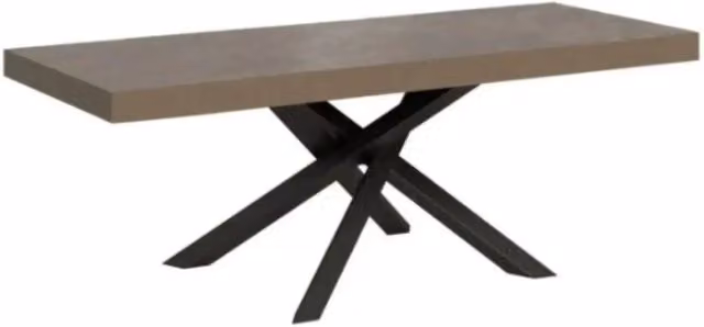 Tavolo allungabile Itamoby Volantis Premium beige con gambe in metallo antracite L: 160-420 cm, P: 90 cm