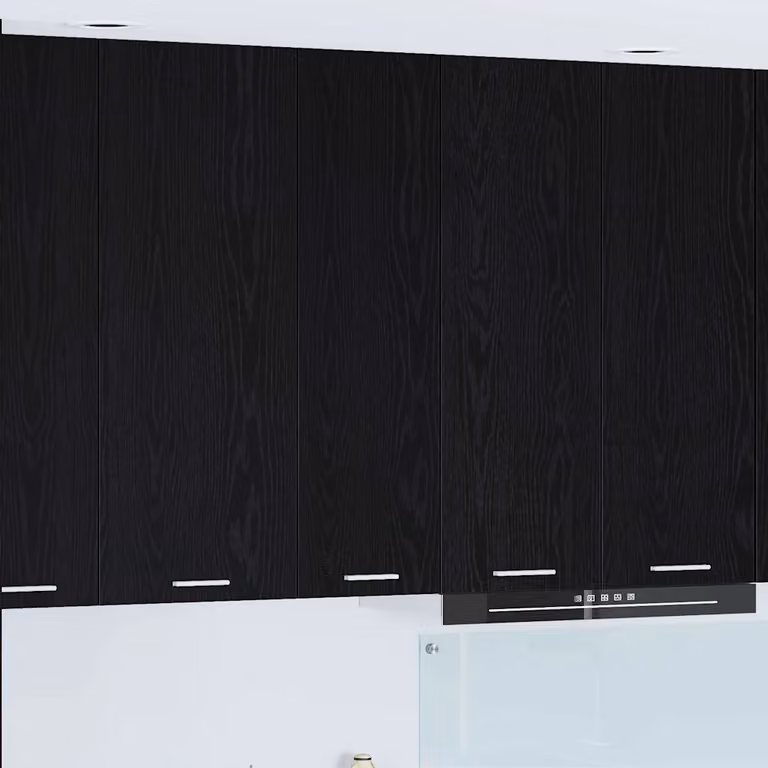 vidaXL Armadio pensile da cucina moderno in nero con ante a battente L: 30 cm, P: 31 cm, H: 100 cm