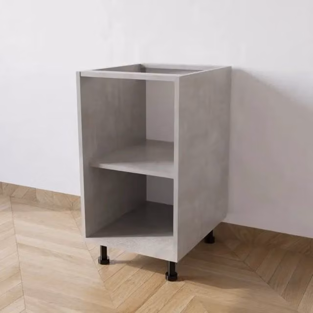 Base cucina Calandrelli colore grigio cemento senza anta L 45 x P 55,5 x H 72 cm