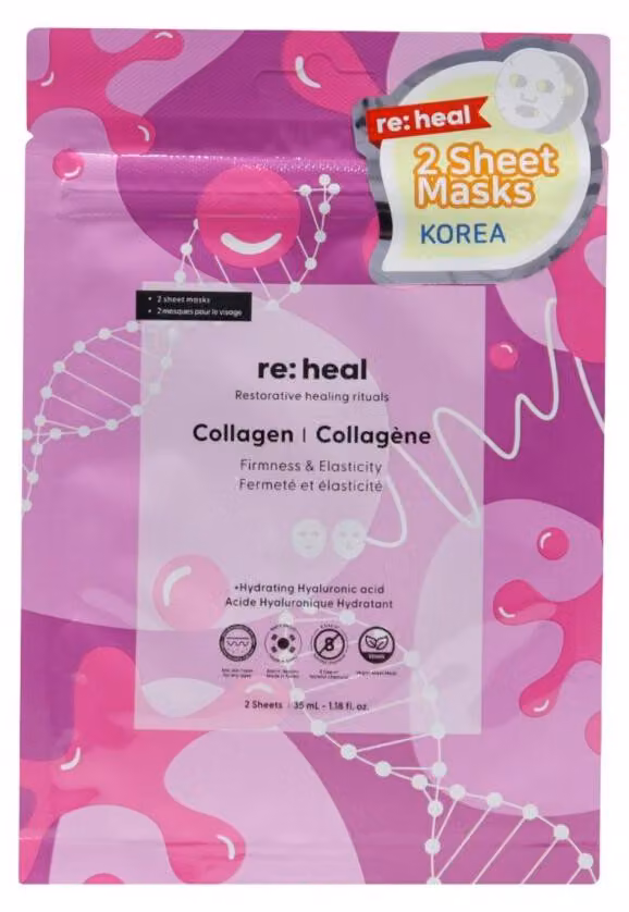 Maschera viso al collagene a due strati Re:HEAL