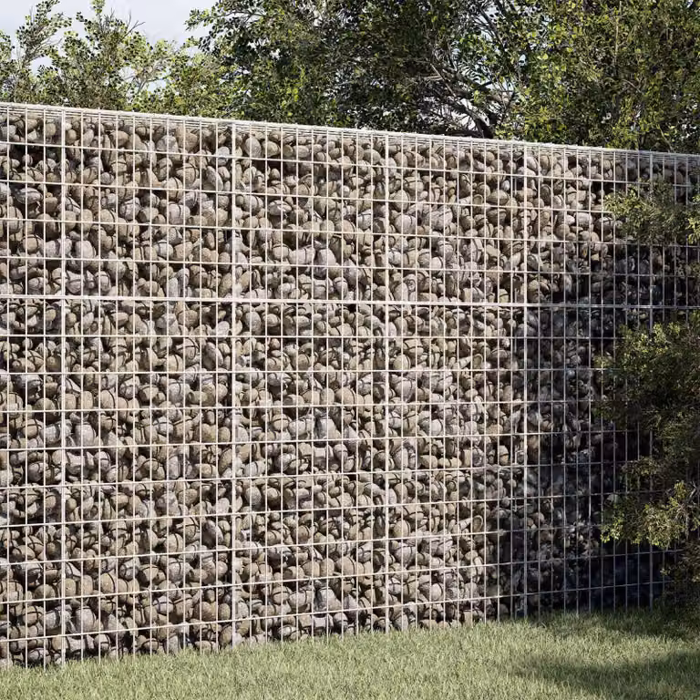 vidaXL Gabione con Filo da 5 mm e Rete da 5x10 cm 50x10x150 cm