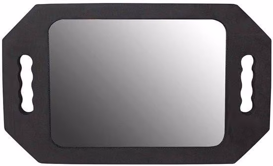 Grandi specchi professionali da parrucchiere, 27x20 cm, specchio in acrilico nero, per saloni da donna e da uomo, accessori per parrucchieri, strumenti professionali per il taglio dei capelli e la bellezza