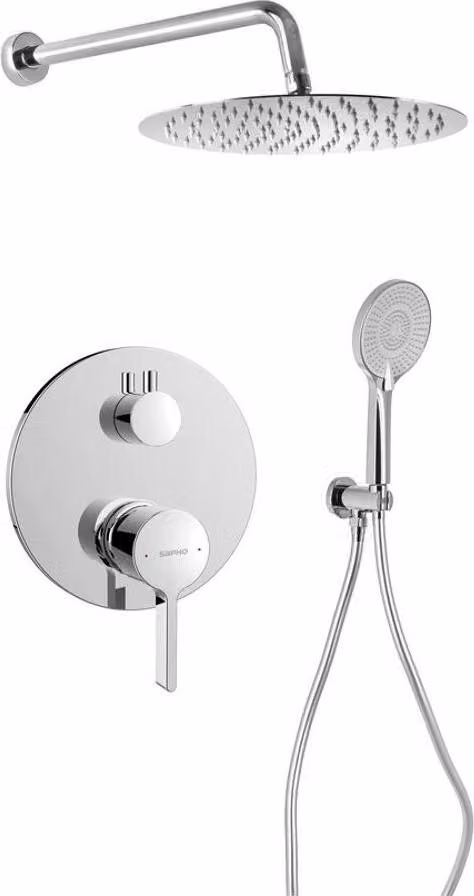 Miscelatore da incasso per doccia ICONIC, 2 uscite, cromo
