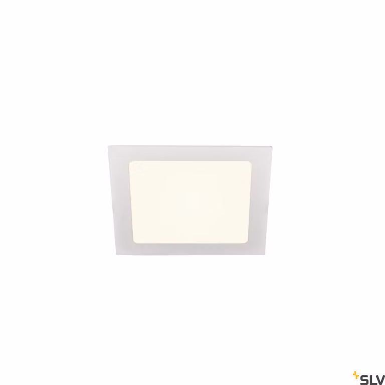 SENSER 18 DL, Plafoniera da incasso LED per interni bianco angolare 4000K
