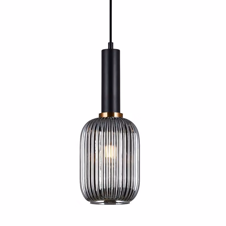 Italux Antiola, lampada a sospensione moderna in nero PND-5588-1M-BK+SG