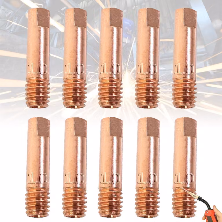 10 pezzi, set di puntali di contatto per saldatura MIG/MAG, 1 mm, ricambi soggetti a usura