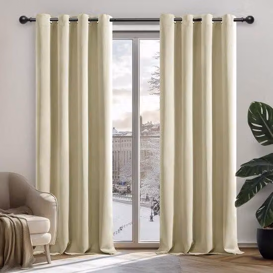 Set di tende a rullo oscuranti beige, 2 pezzi, 132x160 cm