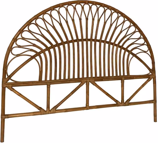 Testiera in rattan scuro