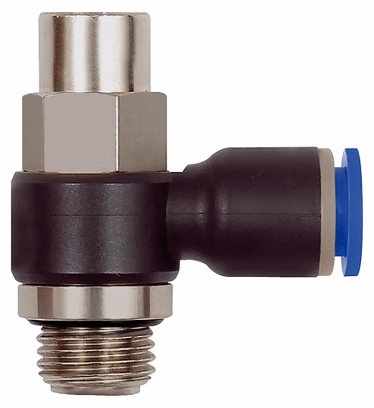 Valvola di ritegno a farfalla Riegler "Serie Blu" valvola a farfalla per aria di scarico G1/4 a. 10bar Ã˜6