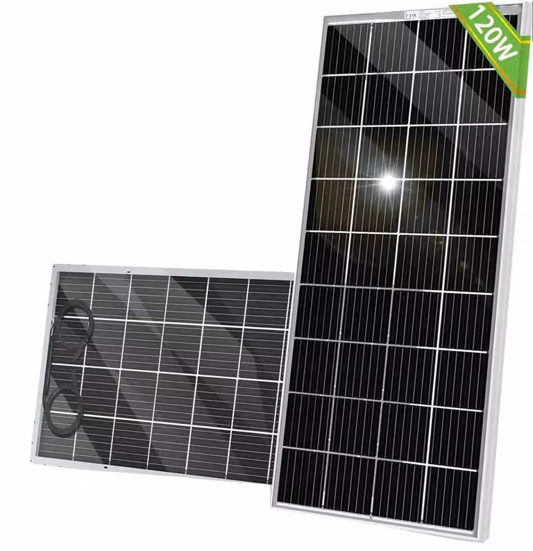 Pannello solare, potenza 120 W, efficienza del 24%, 1 pannello da 120 W