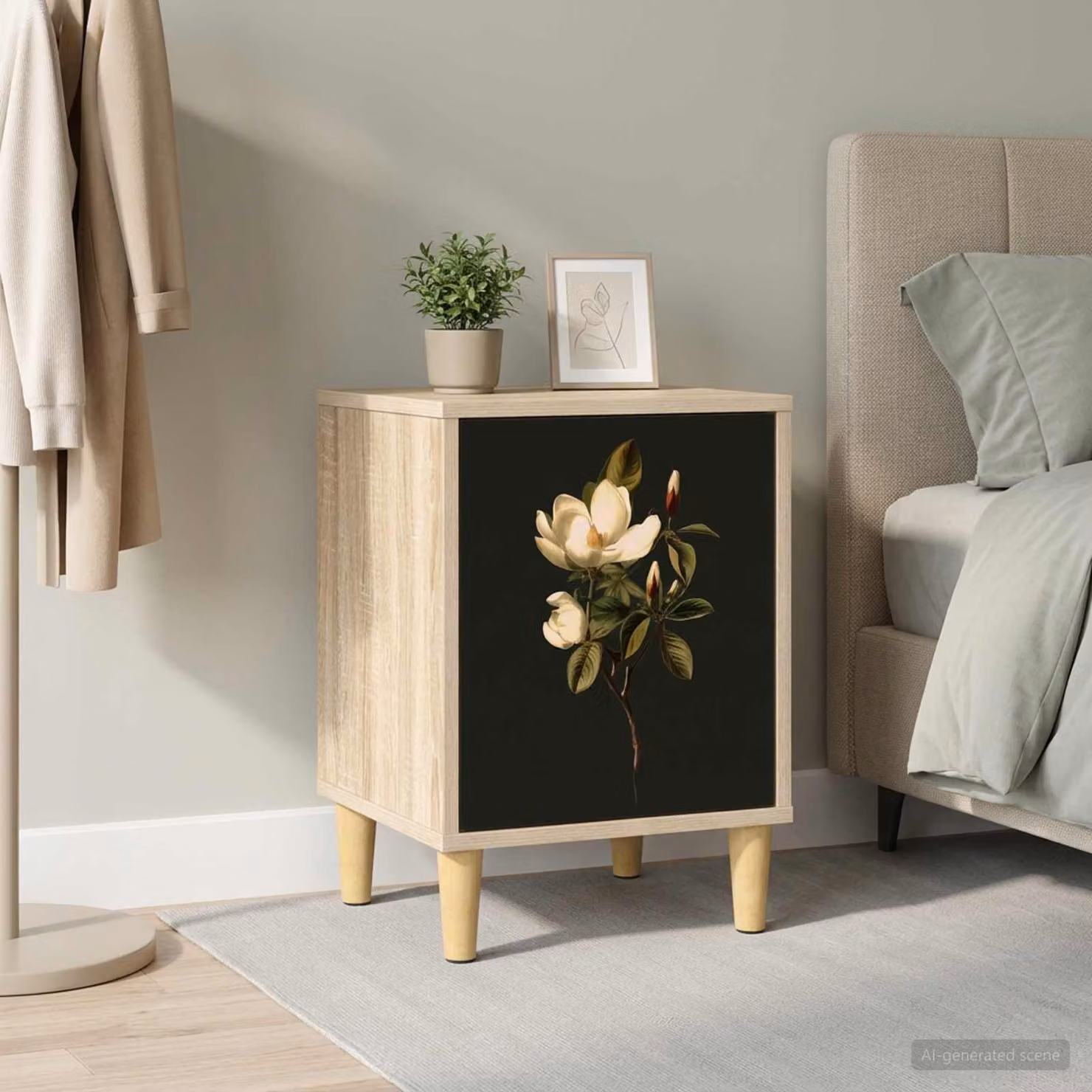 Armadio da Notte vidaXL BREMEN Rovere Sonoma, L/P/H: 36 x 33 x 50 cm