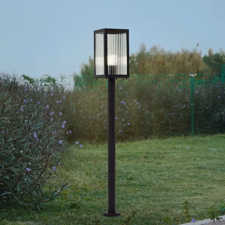 Lampioncino da giardino Bolgar Lindby, dimmerabile, Nero, Metallo, Moderno, Lampada da esterni