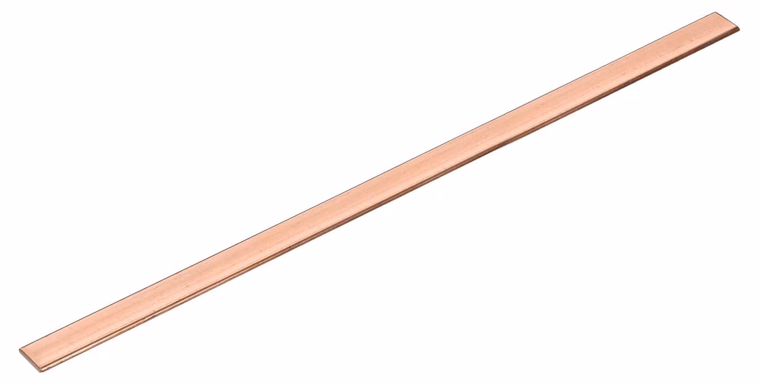 Barra piatta in rame, dimensioni 3x15x305 mm, purezza 99,99%, per applicazioni elettriche