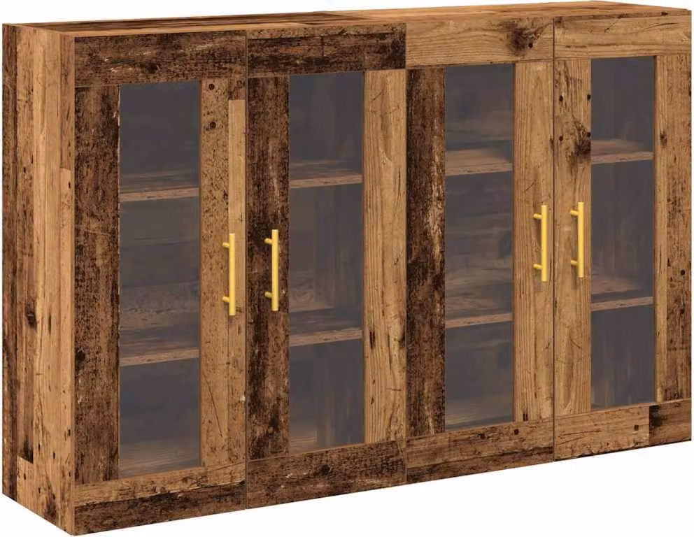 Armadi da Parete 2 pcs Legno vecchio 69,5 x 34 x 90 cm