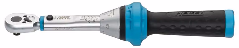 Chiave dinamometrica Hazet con cricchetto a inversione, da 2,5 a 25 Nm, 1/4 di pollice