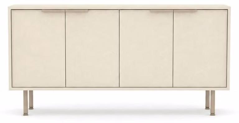 Mobile bar/contenitore bianco elegante, design moderno, ideale per il soggiorno, realizzato in legno