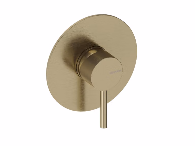 SANYCCES LOOP Miscelatore doccia da incasso con corpo da incasso, oro spazzolato