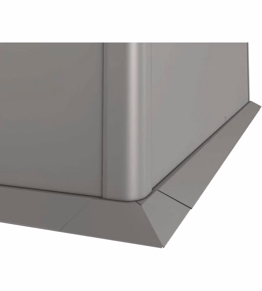 Biohort Bordo di Protezione Falciatura 100 cm Grigio Quarzo Metallo
