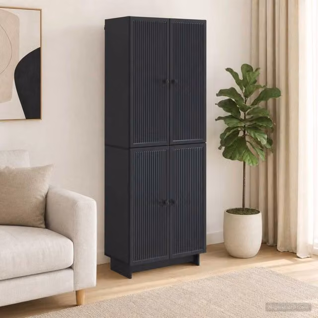Set di armadi 2 pz Nero Legno ingegnerizzato 3416359