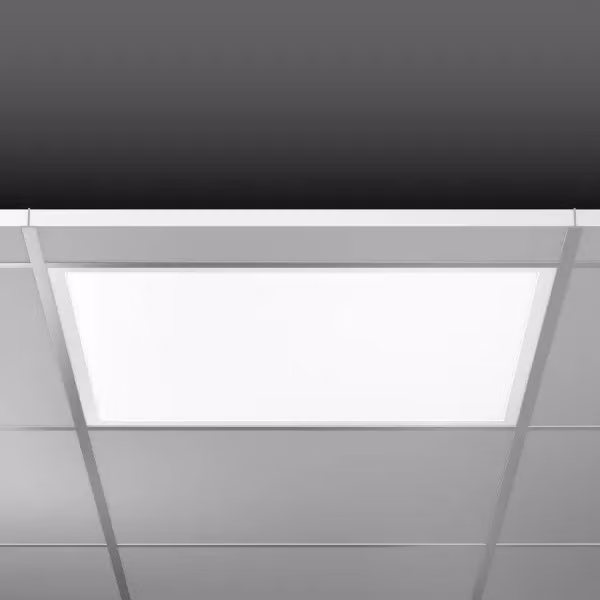 RZB Sidelite ECO, 29 W, 3700 lm, 840, bianco, faretti da incasso a soffitto, L 595 P 595, EB, 8 h, illuminazione di emergenza 180 lm, autotest automatico 672357.002.1