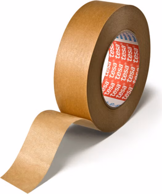 nastro adesivo in carta crespa 4309 di tesa, 50 mm x 50 m leggermente increspato, extra elastico, ottimo per la pittura e - 6 pezzi (04309-00015-01)
