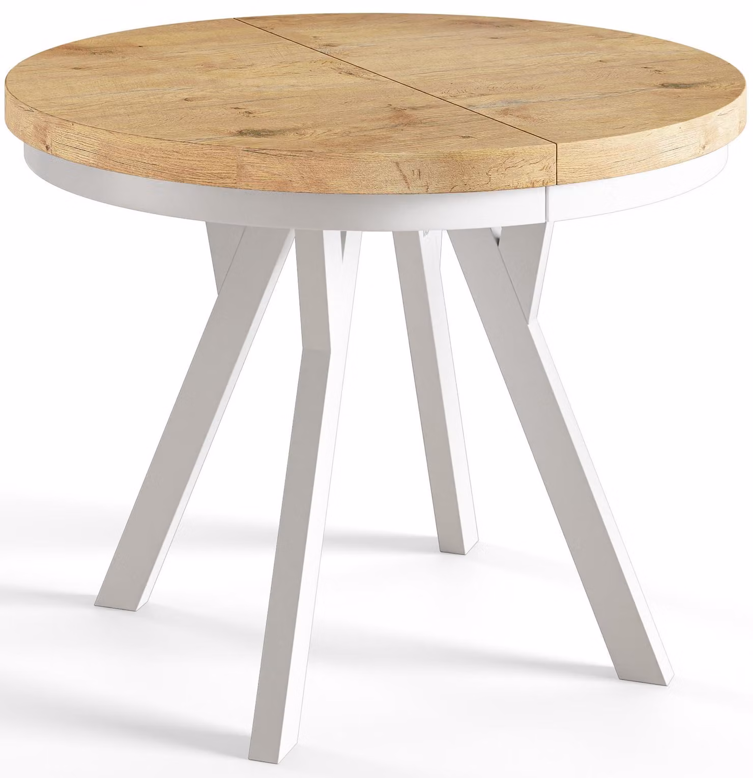 Alpi Moebel, Tavolo da Pranzo Evo, Tavolo per Mangiare Allungabile, Diametro da 110 - 210 cm, Lancelot