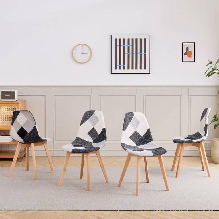 Sedia da pranzo - Sedia - Sedia a conchiglia - Sedie da pranzo - Sedia da cucina - Design scandinavo - Ergonomica