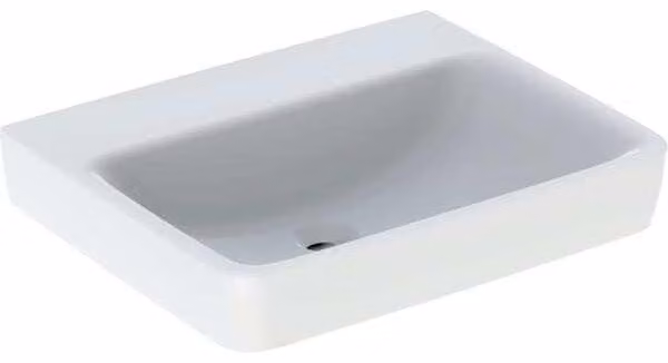 Geberit Renova Plan, lavabo à poser, 60x48 cm, sans trou pour robinetterie, sans trop-plein, 501722, 501.722.00.8, 501.722.00.8