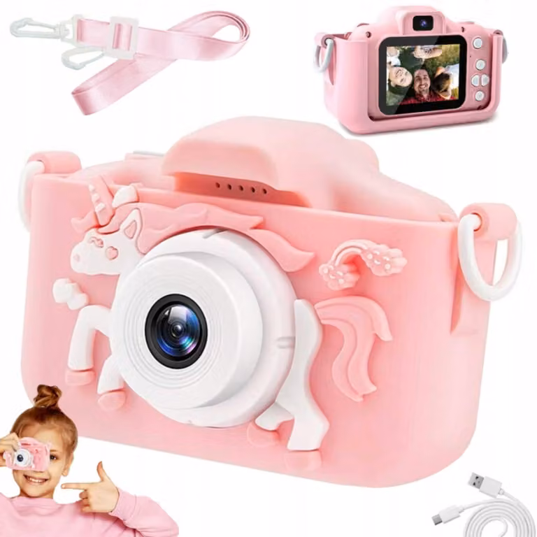 Macchina fotografica per bambini con unicorno