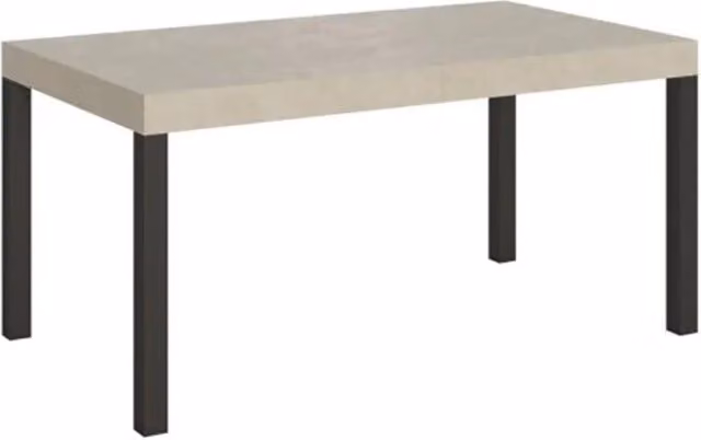 Tavolo allungabile 160/244x80 cm Everyday cashmere gambe antracite
