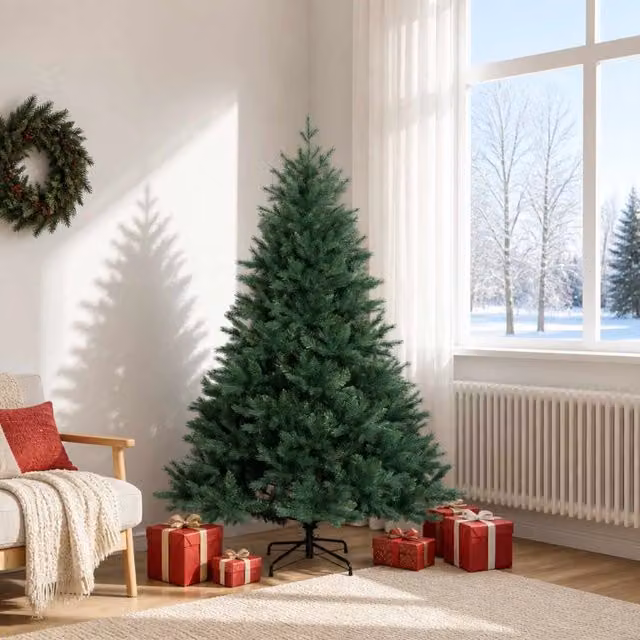 Albero di Natale Artificiale con Rami Pieghevoli 180 cm 42055589