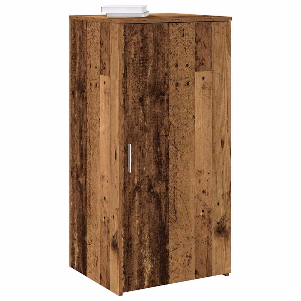 vidaXL Mobile Portaoggetti in Legno Antico Marrone con Ante a Battente e Ripiani Interni L: 50 cm, P: 45 cm, H: 103,5 cm