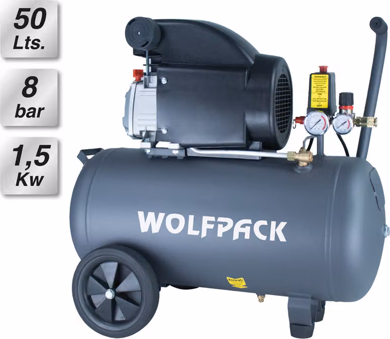 Compressore Wolfpack 50 litri 2,0 HP senza olio