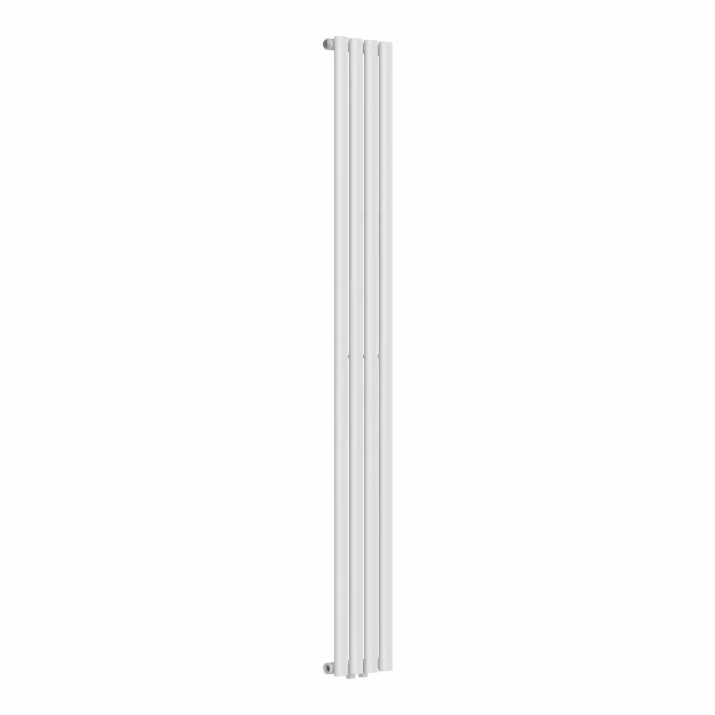 Termosifone a pannello singolo con elementi tubolari in acciaio neu.haus, Bianco, L: 180 cm, H: 24 cm – 2