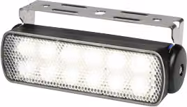 Proiettore Hella Sea Hawk Lente a fascio largo, alloggiamento nero, Ip67