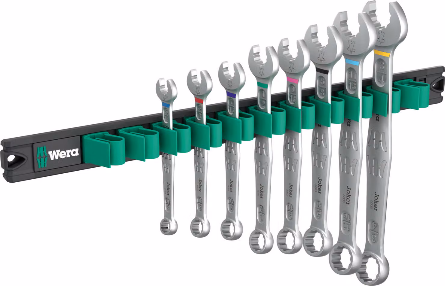 Wera 9642 Magnetleiste 6003 Joker Imperial 1 Ringmaul-Satz